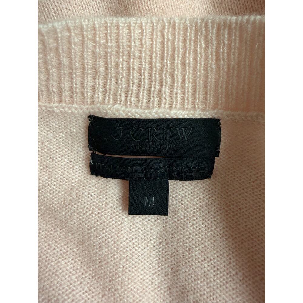 J. Crew Collection 100% Italian Cashmere Pink Sweater Size M Quiet Luxury - Picture 4 of 4